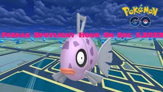 Pokémon GO Feebas Spotlight Hour On Tuesday December 52023 [upl. by Colburn]