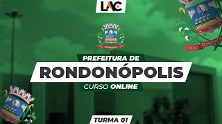 Prefeitura de Rondonópolis  Curso Online Turma 1 [upl. by Arihsaj]