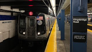 MTA NYCT Subway R160 B Train Action In The Bronx amp Upper Manhattan [upl. by Novaj]