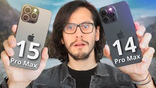 iPhone 15 Pro Max vs iPhone 14 Pro Max  Review en Español [upl. by Hedveh]