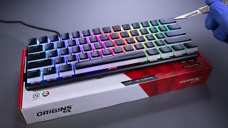 HyperX Alloy Origins 60 Gaming Keyboard  HyperX Pudding Keycaps Unboxing  ASMR [upl. by Barabbas]