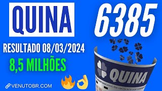 🍀 Resultado Quina 6385 [upl. by O'Toole]