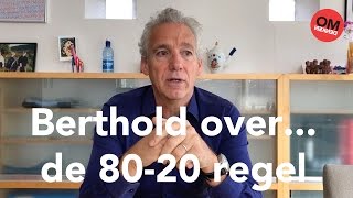 Berthold Gunster over de 8020 regel  Omdenken [upl. by Jewelle]