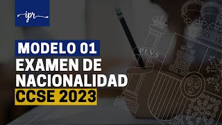 Preguntas EXAMEN CCSE 2023 para la NACIONALIDAD ESPAÑOLA Modelo 01 [upl. by Mailliw]