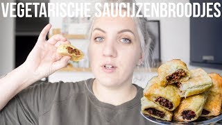 Vegetarische saucijzenbroodjes  OhMyFoodness [upl. by Aliek]