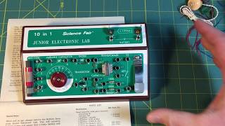 Radio Shack Science Fair 10 in 1 Jr Electronic Lab Kit [upl. by Mignonne385]