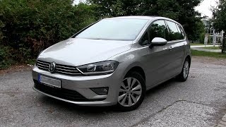 2017 VW Golf Sportsvan 16 TDI 110 HP TEST DRIVE [upl. by Kalam969]