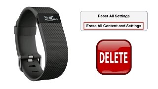 How to Reset Delete Resetting the Clock and Restoring to Factory Settings for Fitbit Charge HR [upl. by Bedell]