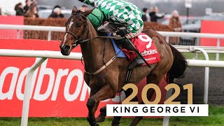 A HUGE UPSET IN THE 2021 LADBROKES KING GEORGE TORNADO FLYER WINS AT 281 FOR WILLIE MULLINS [upl. by Wiseman257]