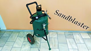 Homemade Sandblaster From LPG Tank [upl. by Koorb604]