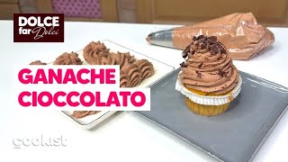 GANACHE AL CIOCCOLATO 🍫 cremosa e perfetta per decorare i tuoi dolci [upl. by Anita683]