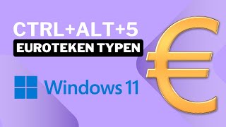 Snel een euroteken € typen in Windows 11 CTRL  ALT  5 [upl. by Palestine456]