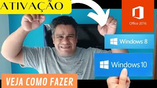 ATIVAÇÃO WINDOWS E PACOTE OFFICCE 2016 [upl. by Tanberg710]