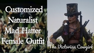 RDR2  Customized Naturalist Mad Hatter Lady Outfit [upl. by Yahsed620]