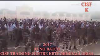 CISF TRAINING CENTRE KRTC MUNDALIURISA43 NO BATCH2017MOSTI TIME DANCEkangkan das [upl. by Marler621]