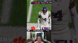 What if 2019 LSU and 2018 Clemson each other madden24 collegefootball25 madden24gameplay [upl. by Pytlik]