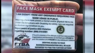 Are Face Mask Exempt Cards Now A Thing [upl. by Hourihan]