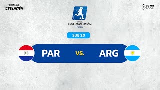 PARAGUAY vs ARGENTINA  CONMEBOL LIGA EVOLUCIÓN de FUTSAL  ZONA SUR  SUB20 [upl. by Lirbaj]