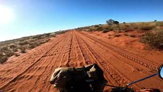 Day 5 CT125 Trail Postie Extended Play Innamincka towards Betoota via Arrabury Road [upl. by Seidel]