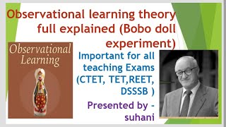 observational learning theory Bandura learning theory full Explained [upl. by Vincents240]