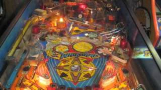 Whirlwind Pinball Williams Gameplay video 1990 Arcade [upl. by Floeter]