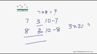 Vedic Mathematics  Single digit Multiplication [upl. by Lamraj]