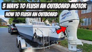 How To Flush An Outboard Motor 3 Ways To Flush An Outboard Motor Outboard Maintenance [upl. by Aihsined431]