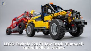 LEGO Technic 42079 Tow Truck B model speed build amp review [upl. by Ayot]