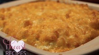 Southern Baked Macaroni and Cheese Recipe  I Heart Recipes [upl. by Glenine561]