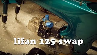 Lifan 125 Semi Automatic Unboxing and Install [upl. by Yarg]