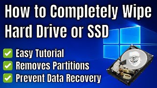 How to Completely Wipe a Hard Drive or SSD [upl. by Nonnaihr]