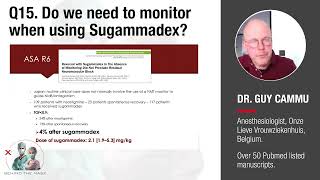 Q15 Do we need to monitor when using Sugammadex [upl. by Didi]