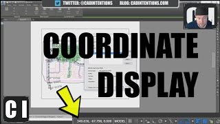 AutoCAD How to Display Coordinates and other Settings [upl. by Ignaz]