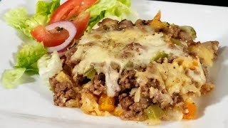 Ground Beef and Potato Casserole  Super Delicious ❤️ [upl. by Gunner]