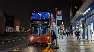 Route 57 Bus Journey  E123 LX09FBY  Francis Grove  Wimbledon Theatre [upl. by Llenor]