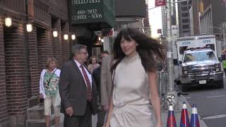 Caitriona Balfe arriving at Colbert Show [upl. by Assanav497]