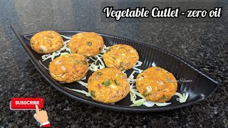 zero oil vegetable cutlet  air fryer recipe  no oil snacks recipe cookinghunar shorts airfryer [upl. by Finer]