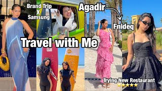 SUMMER TRAVEL VLOG ⭐️🏄🏻‍♀️🐬  Weekend in Taghazout  4 days in Chamal weekly Vlog [upl. by Nnylear]