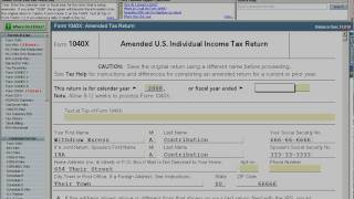 Amending an Individual Federal or State Return Form 1040X [upl. by Herring]