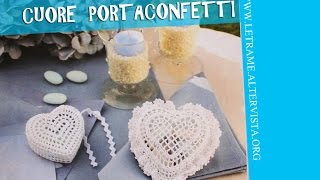 Tutorial Bomboniera all uncinetto  Scrigno a cuore crochet 13 [upl. by Susejedesoj481]