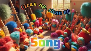 Clean Up Song for Kids  Fun amp Easy Cleanup Nursery Rhyme [upl. by Frodine]