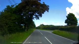 Unmarked Dyfed Powys Police car on blue lights near Tregaron in Ceredigion CymruWales 27624 [upl. by Colman]