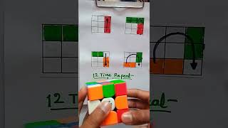 Rubiks 3x3 with twelve repeats solvingrubik 3x3solve cuberzeel [upl. by Solomon933]