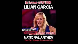 LILIAN GARCIA  NATIONAL ANTHEM  911 NEVER FORGET [upl. by Aihsinat569]