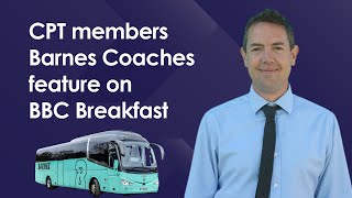 CPT members Barnes Coaches feature on BBC Breakfast 23523 [upl. by Yrennalf638]