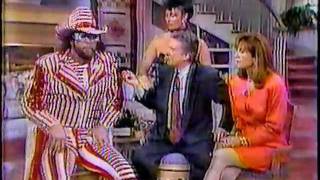 Macho Man Randy Savage visits Regis 1991 [upl. by Ajssatsan]