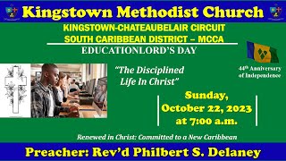 Kingstown Methodist Church Sunday Morning Worship Service October 22nd 2023 at 700 am [upl. by Hentrich]