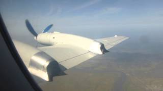 Inflight in an Air Koryo Il18 between Wonsan and Pyongyang [upl. by Einaoj]