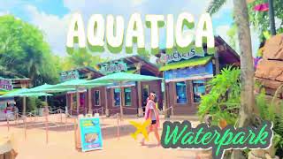 AQUATICA WATERPARK FULL TOUR amp REVIEW 4K [upl. by Minsk975]