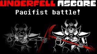 underfell Asgore Pacifist battleampAll endings undertale fangame [upl. by Sibylle234]